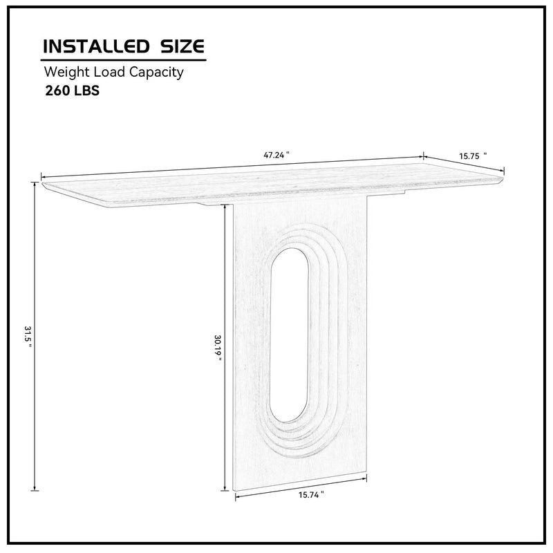 47.24 Inch Entryway Table for Living Room by HouseOfZazla