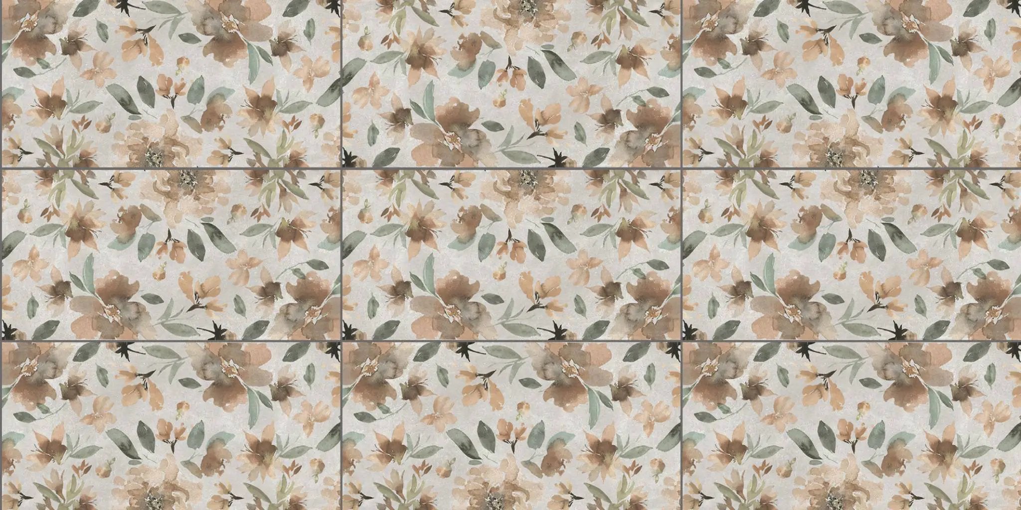 Deco Xl Red Lily Look Porcelain Tiles 24x48 by landmarkceramics