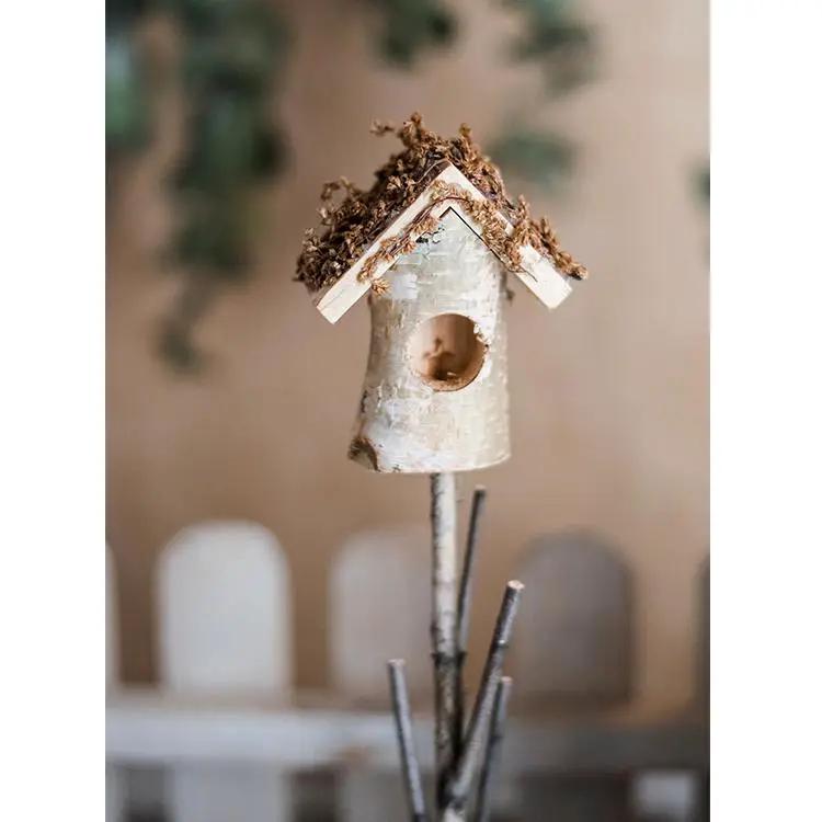 Decorative Bird House Planter Stakes Randomly Picked Set of 3 by RusticReach