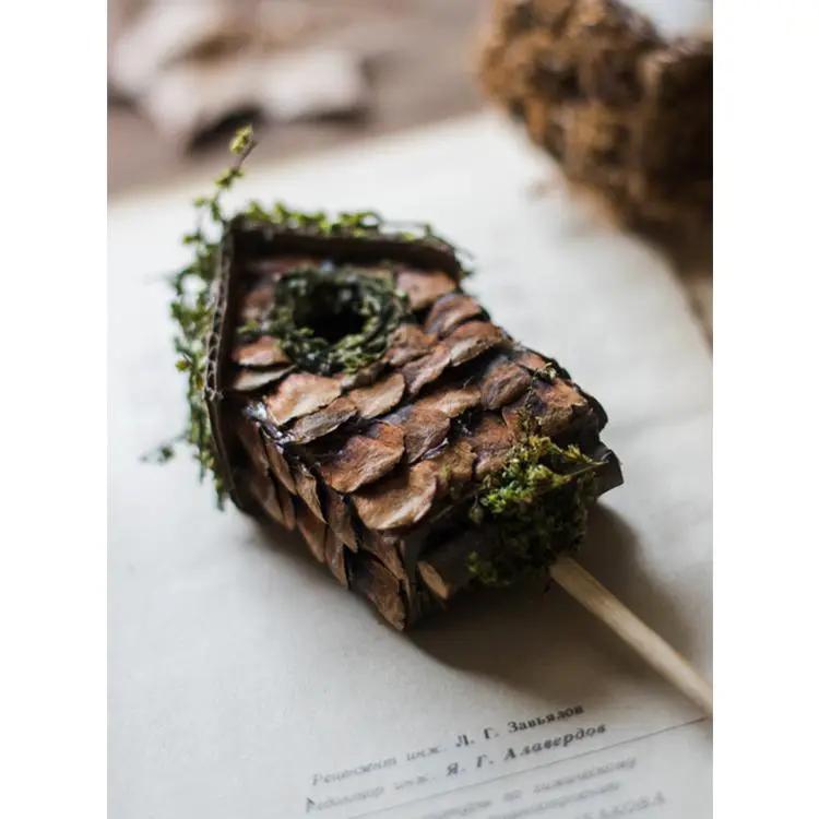 Decorative Bird House Planter Stakes Randomly Picked Set of 3 by RusticReach