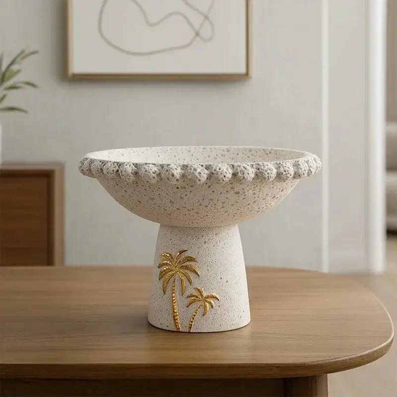 Decorative Tray - Ramadan Coconut Trees Wooden Large by House Of Avana