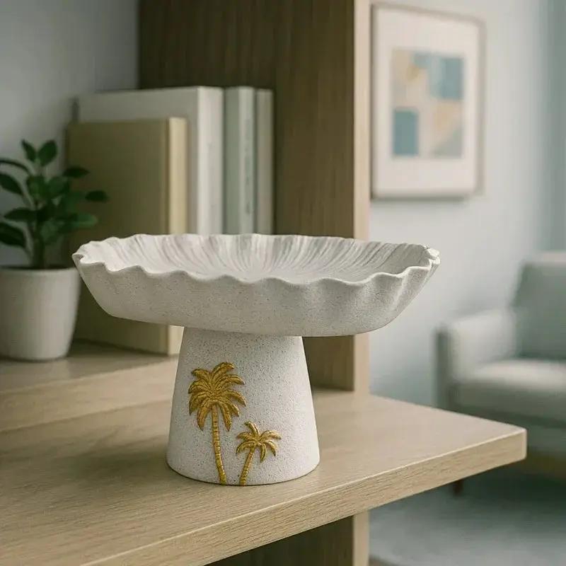 Decorative Tray - Ramadan Lotus Leaf Shaped by House Of Avana