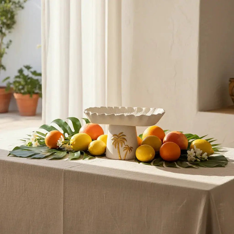 Decorative Tray - Ramadan Lotus Leaf Shaped by House Of Avana