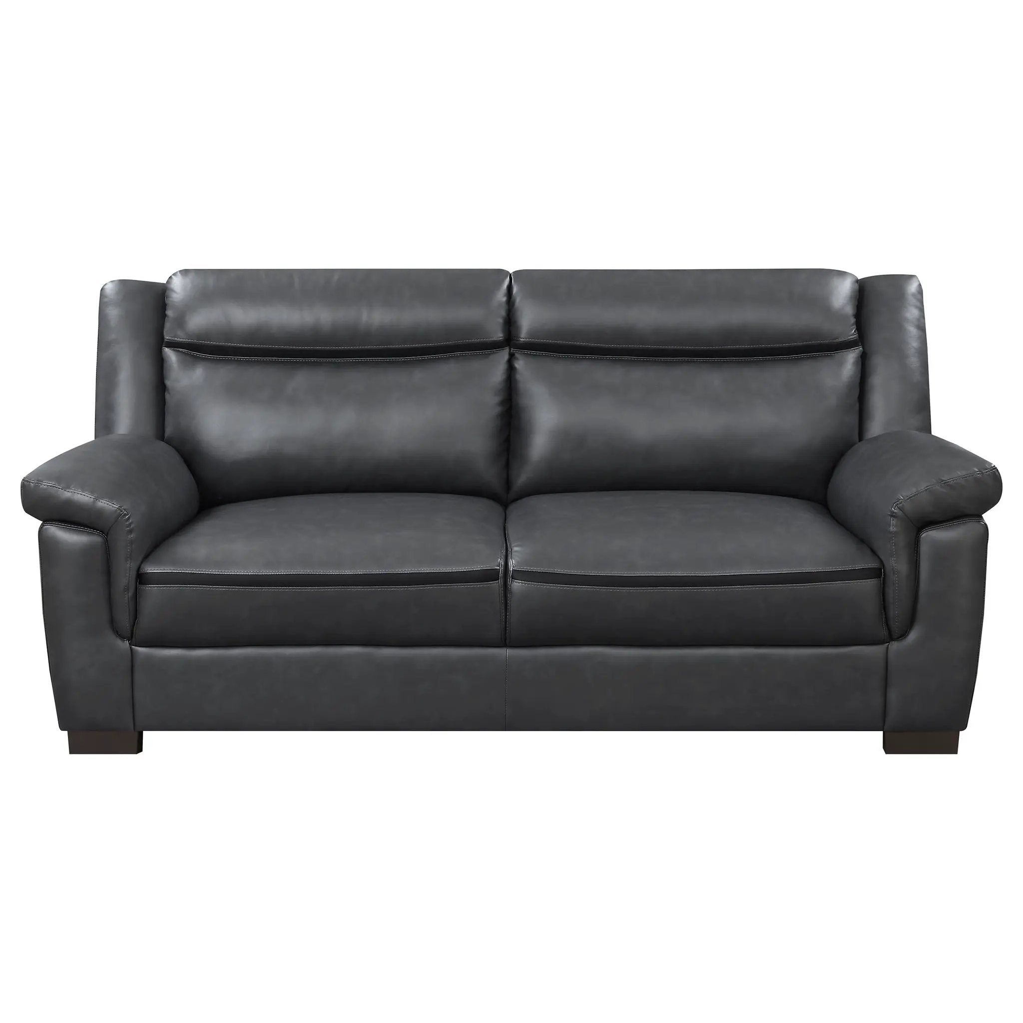 Arabella 3-piece Upholstered Padded Arm Sofa Set Grey by Unique Piece Furniture