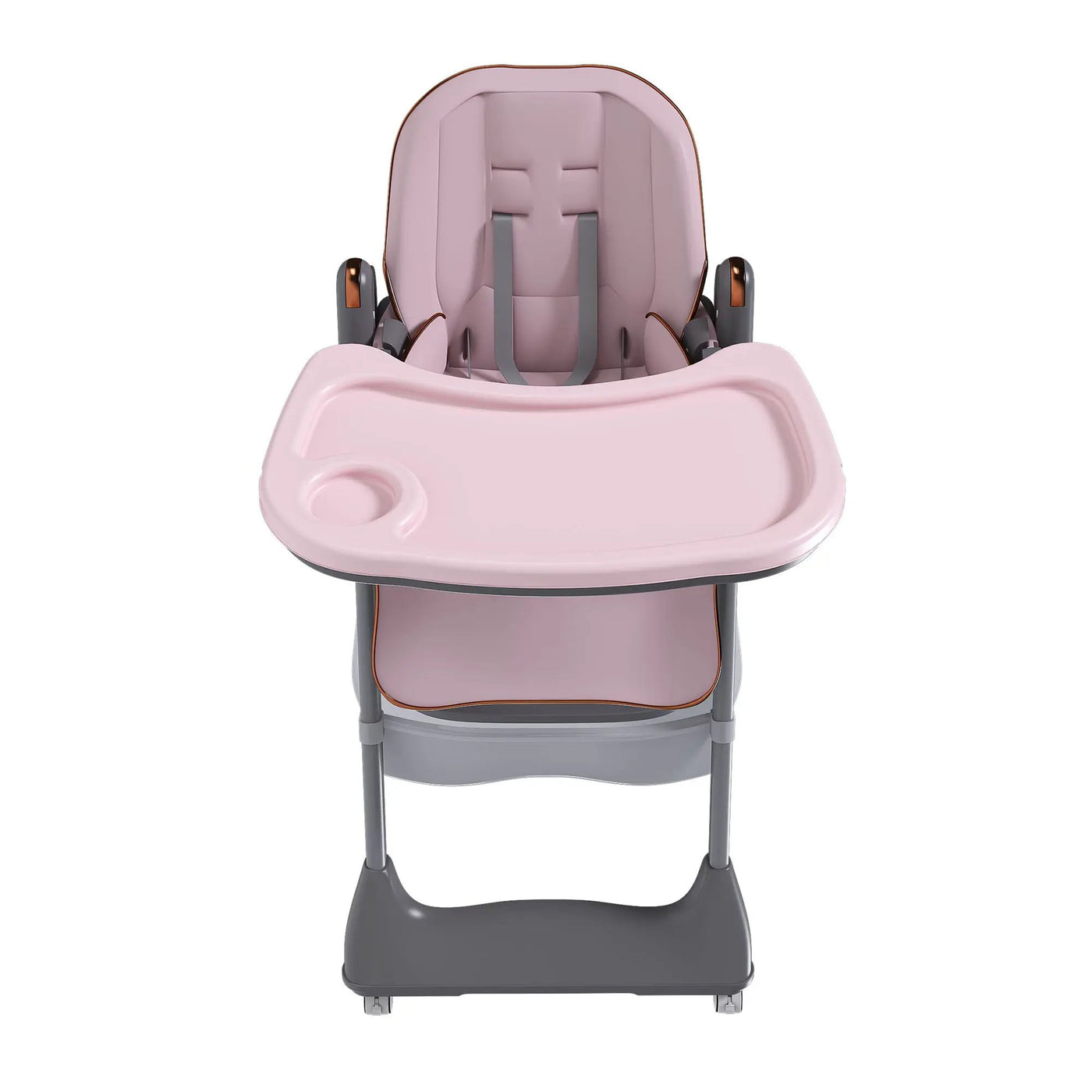 Adjustable Baby High Chair 0-6 Years, Portable Infant Feeding Seat With Safety Belt, Silent Lockable Wheels by HouseOfZazla