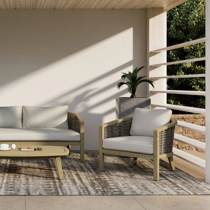 Parkside - Outdoor Conversation Chair (Set of 2) - Natural by Unique Piece Furniture