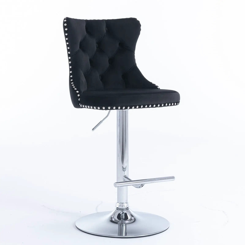 Swivel Adjustable Height Barstools Set of 2 by HouseOfZazla
