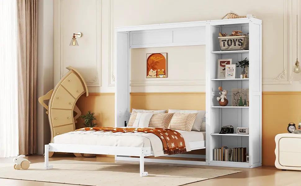 Murphy Wall Bed With Shelves by HouseOfZazla