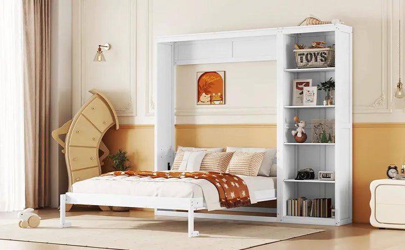 Murphy Wall Bed With Shelves by HouseOfZazla