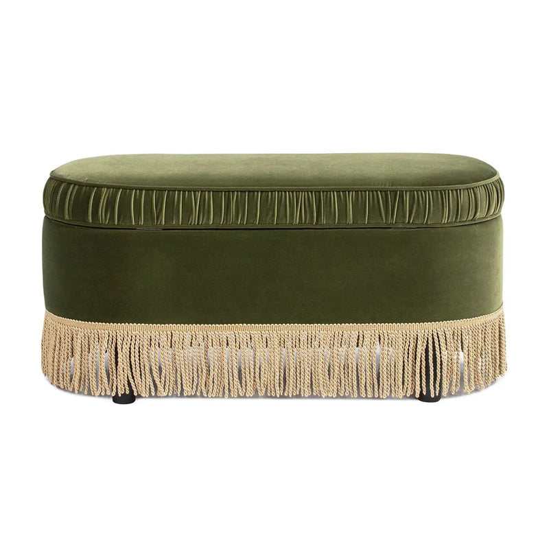 Serena - Contemporary Design Oval Storage Bench Ottoman by Unique Piece Furniture