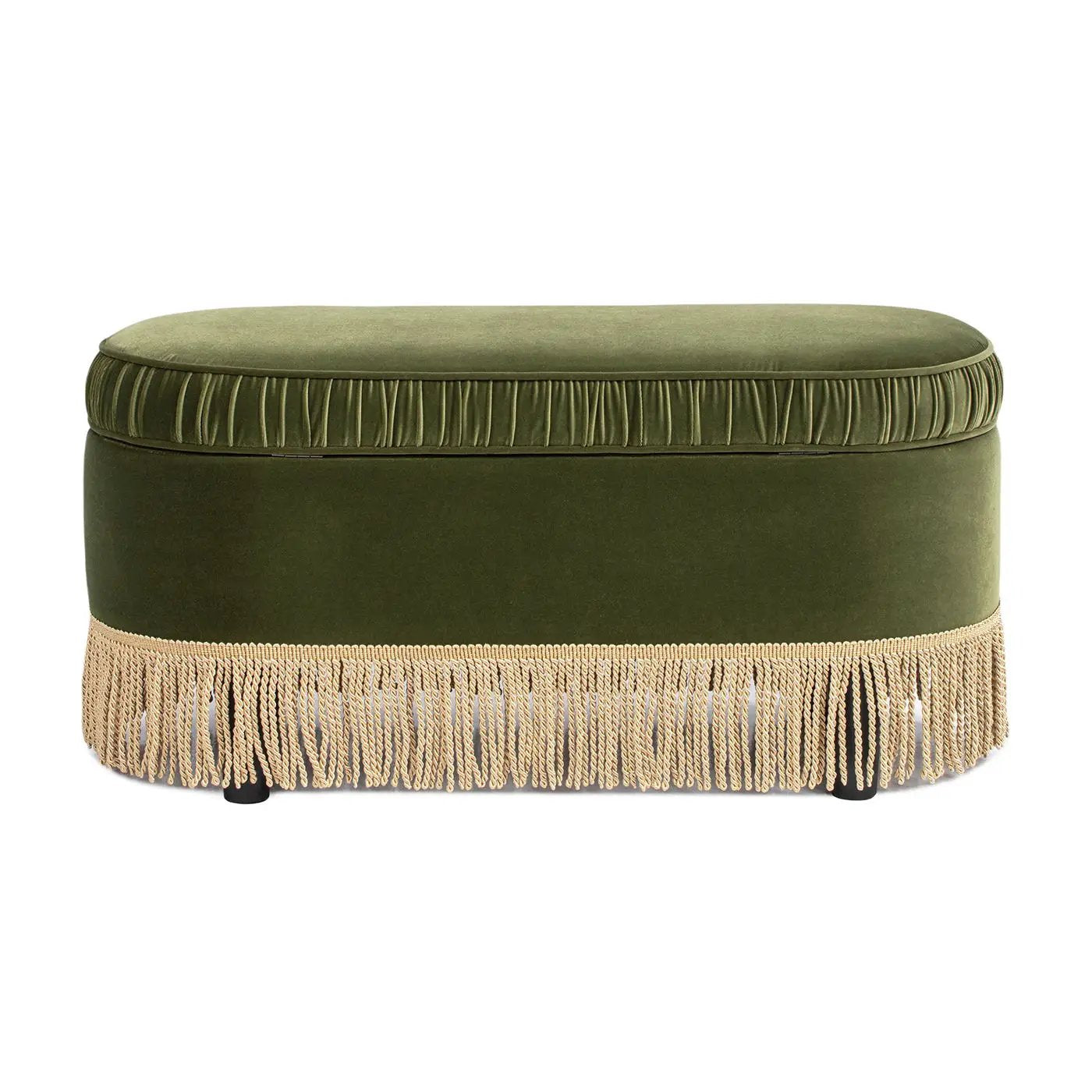 Serena - Contemporary Design Oval Storage Bench Ottoman by Unique Piece Furniture