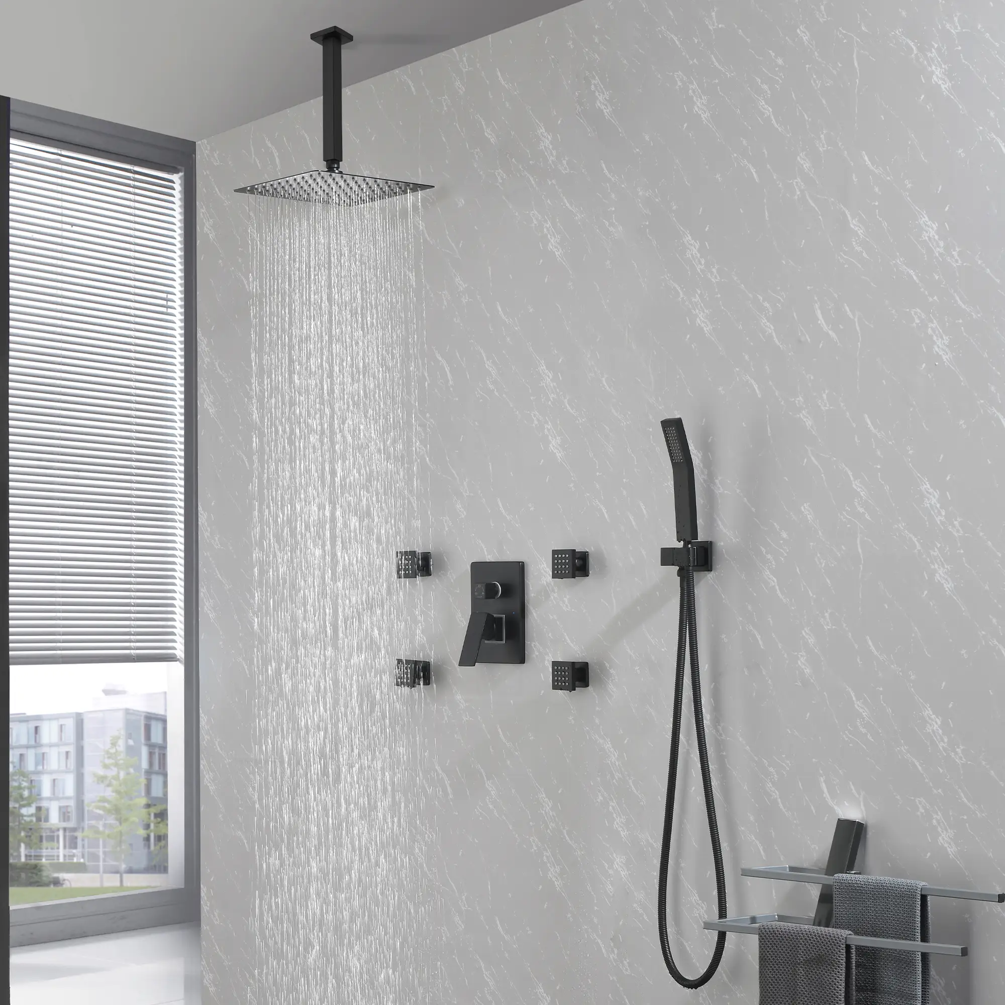 10-Inch Matte Shower System by HouseOfZazla