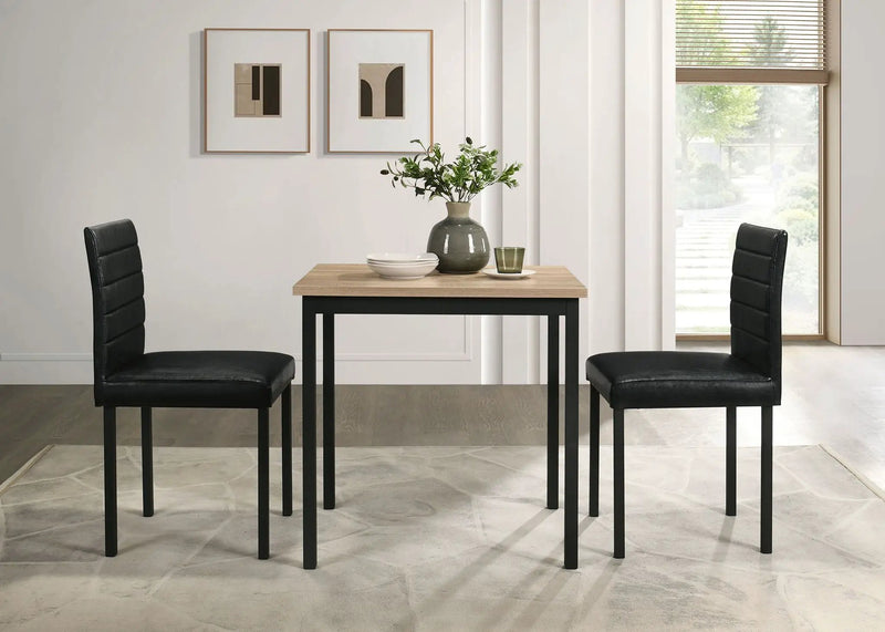 Garza Space Saving Rectangular Dining Table Greige Oak by Unique Piece Furniture