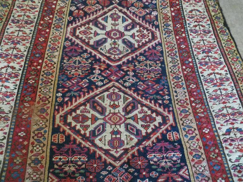 4' X11' Antique Handmade Turkish Anatolian Wool Corridor Kalegy Runner Rug by Jewel Rugs