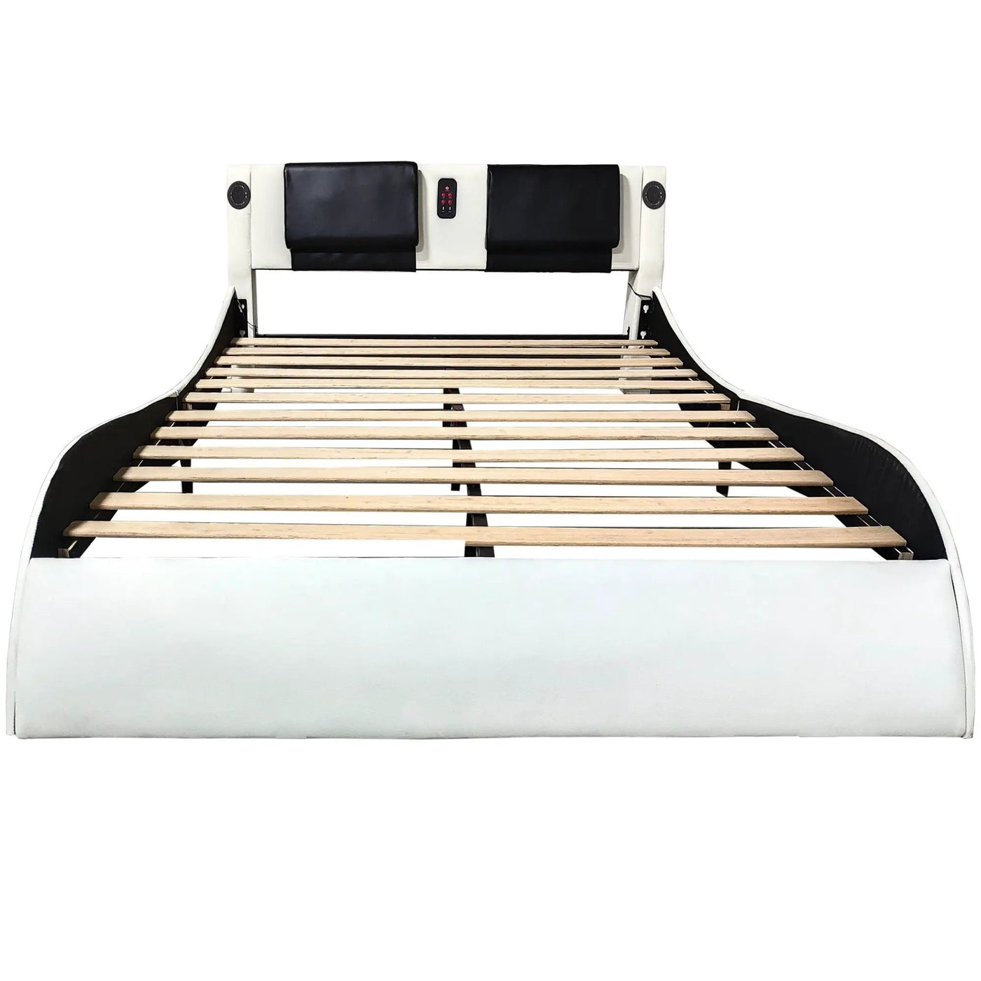 Platform Bed Frame With LED Lighting, tooth Music, Vibration Massage by Unique Piece Furniture