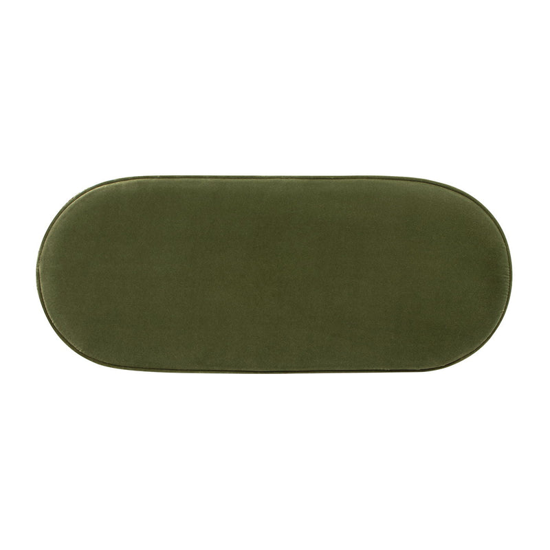Serena - Contemporary Design Oval Storage Bench Ottoman by HouseOfZazla