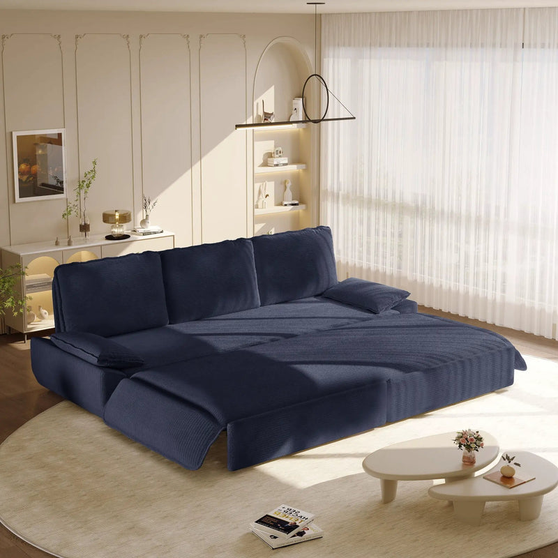 King Size Pull Out Sofa Bed, 3 In 1 Convertible Multifunctional by HouseOfZazla