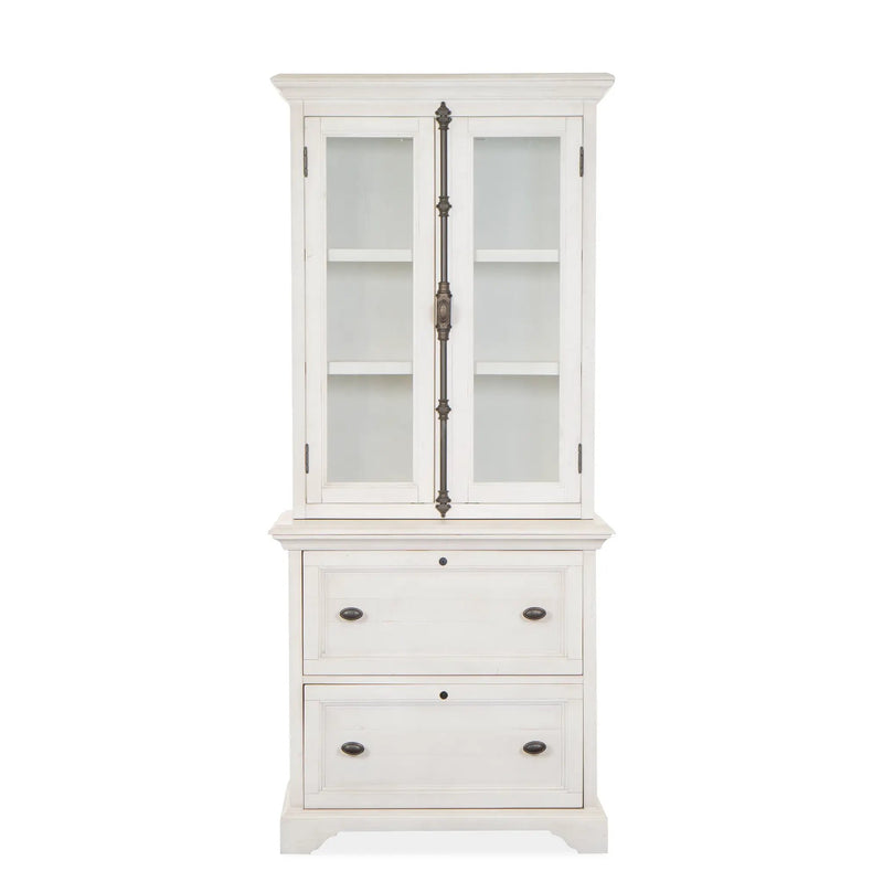 Bronwyn - Lateral File With Hutch - Alabaster by Unique Piece Furniture