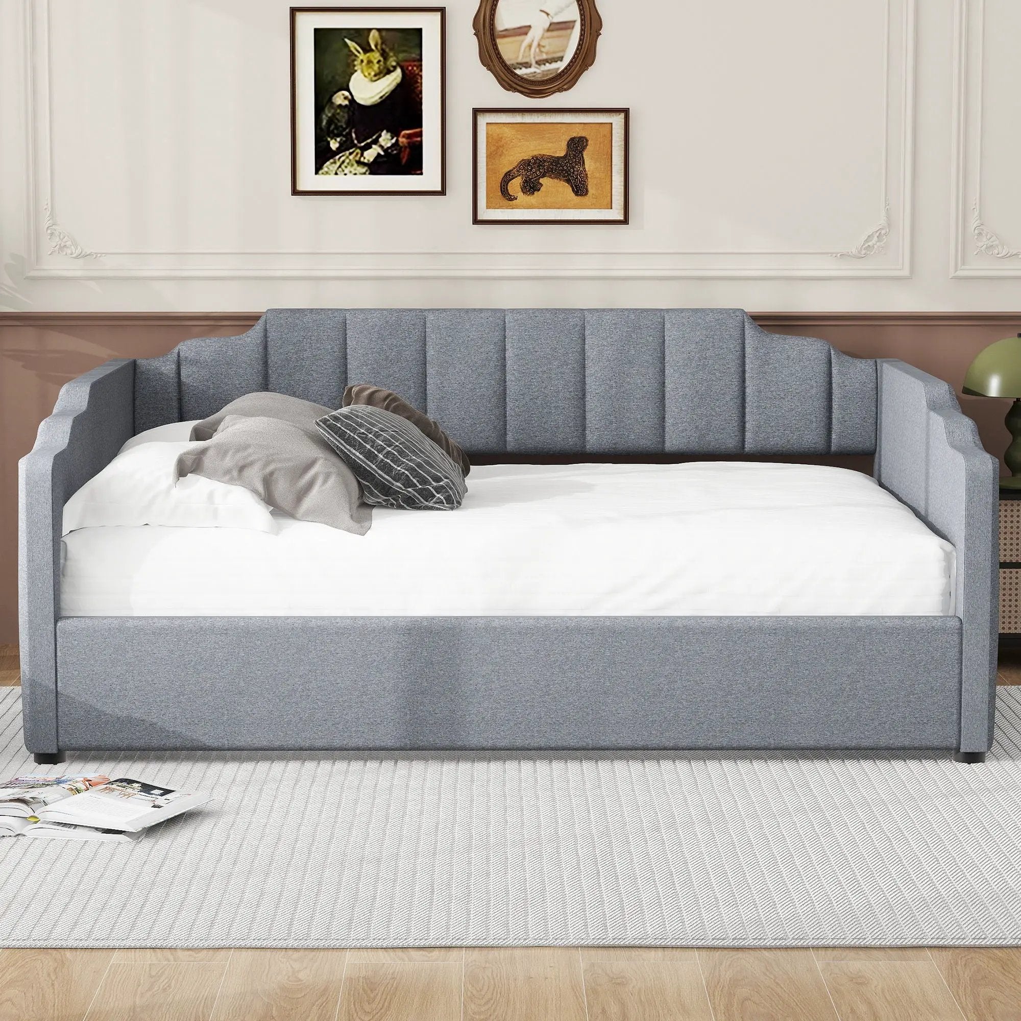 Modern Upholstered Daybed With Underneath Storage by Unique Piece Furniture