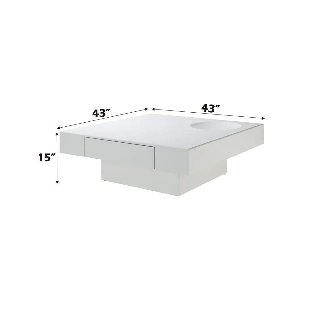 Khaim - Coffee Table - White High Gloss by Unique Piece Furniture