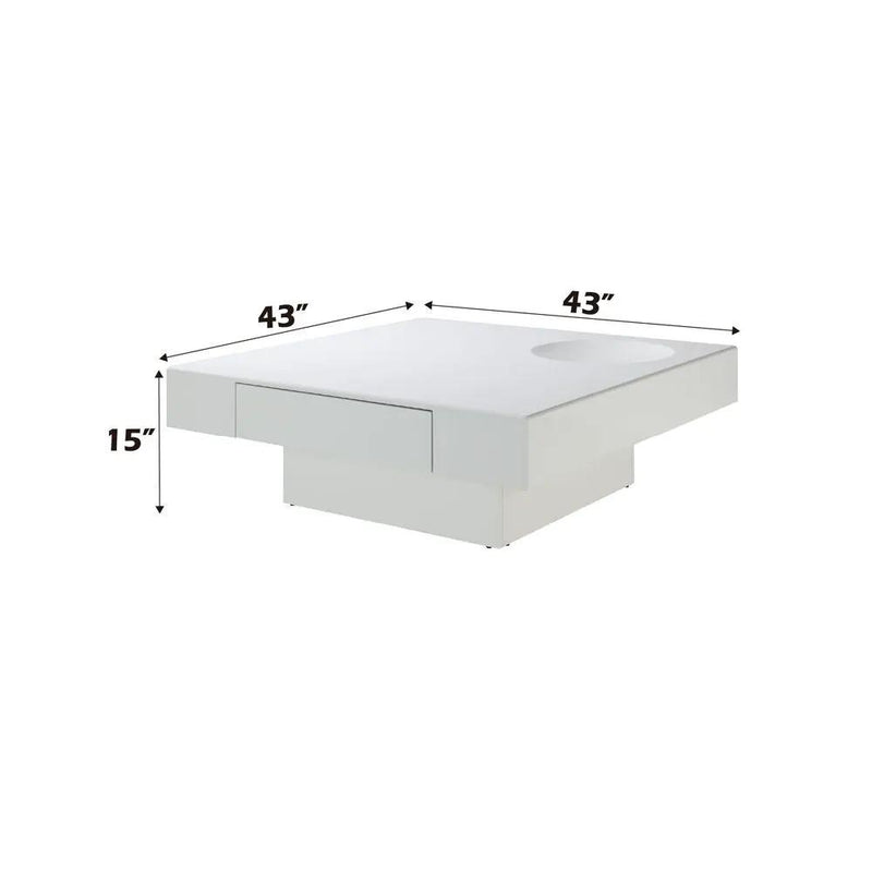 Khaim - Coffee Table - White High Gloss by Unique Piece Furniture