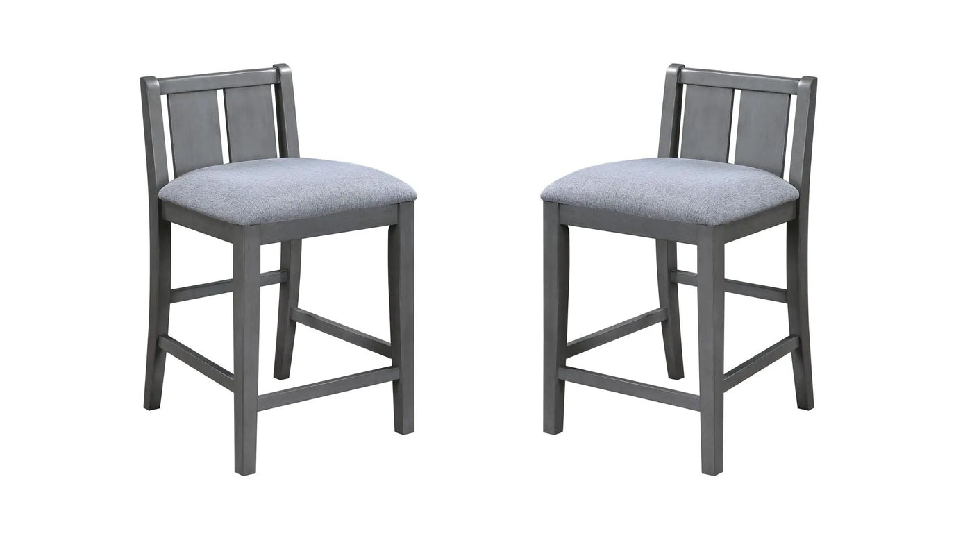 Graham - 20" Upholstered Seat Counter Height Chair (Set of 2) by HouseOfZazla