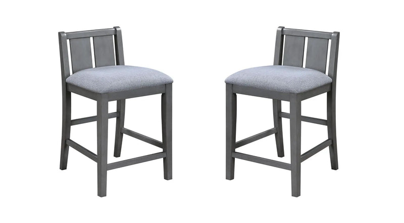 Graham - 20" Upholstered Seat Counter Height Chair (Set of 2) by HouseOfZazla