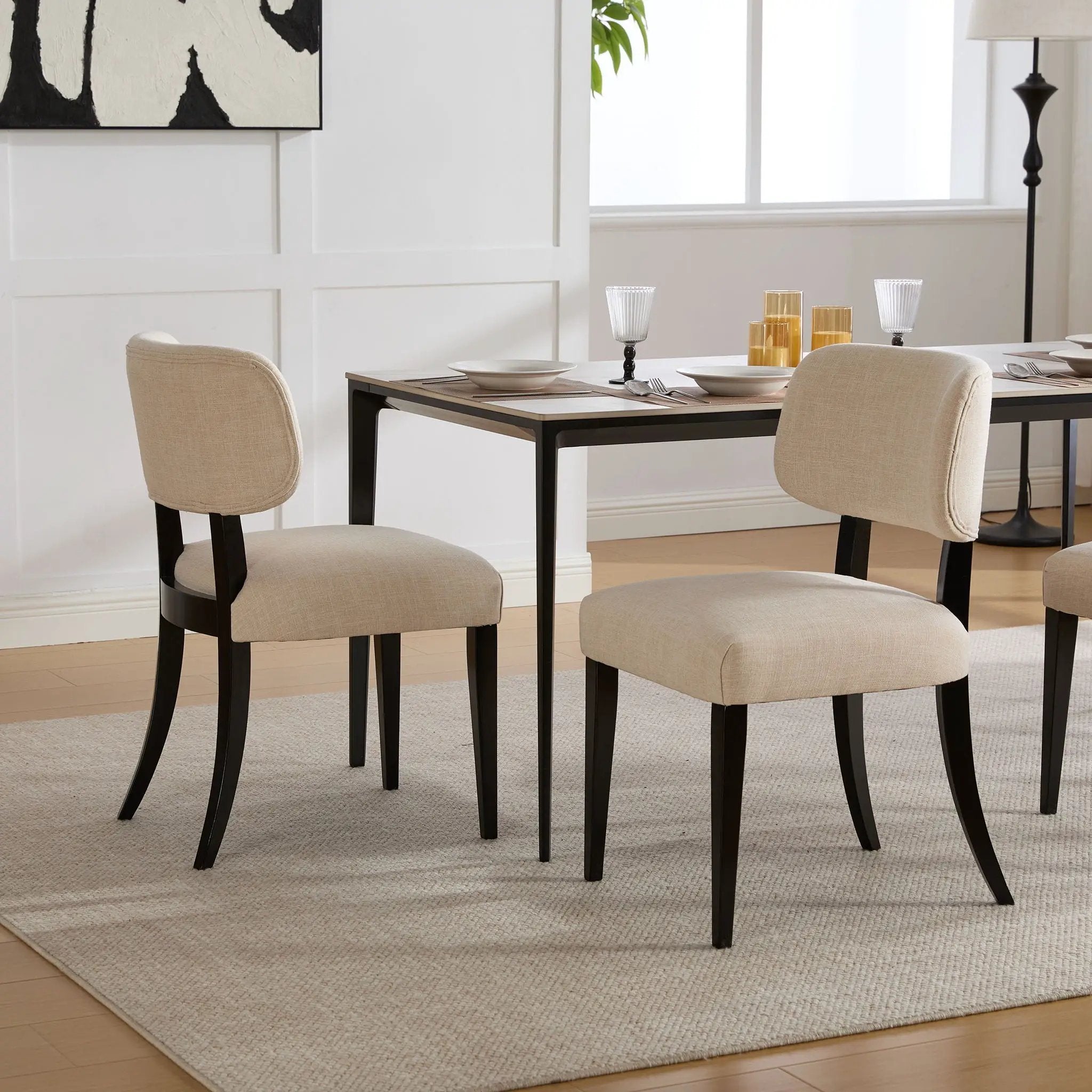 Kitchen Dining Chairs (Set of 2) - Cream by Unique Piece Furniture