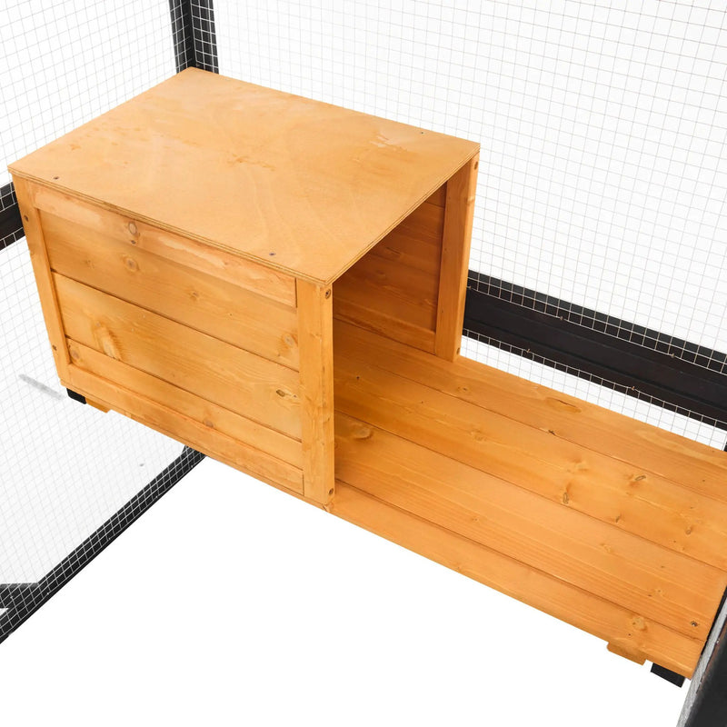 Outdoor Cat House, Diy Cat Enclosure Catio With Double Enter Doors by HouseOfZazla
