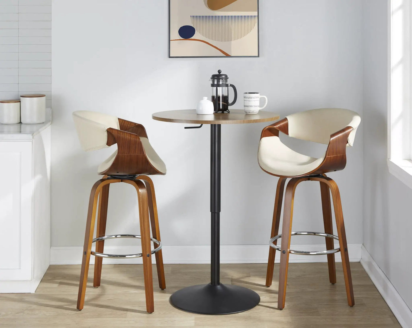 Elia - Contemporary Adjustable Bar Table by HouseOfZazla