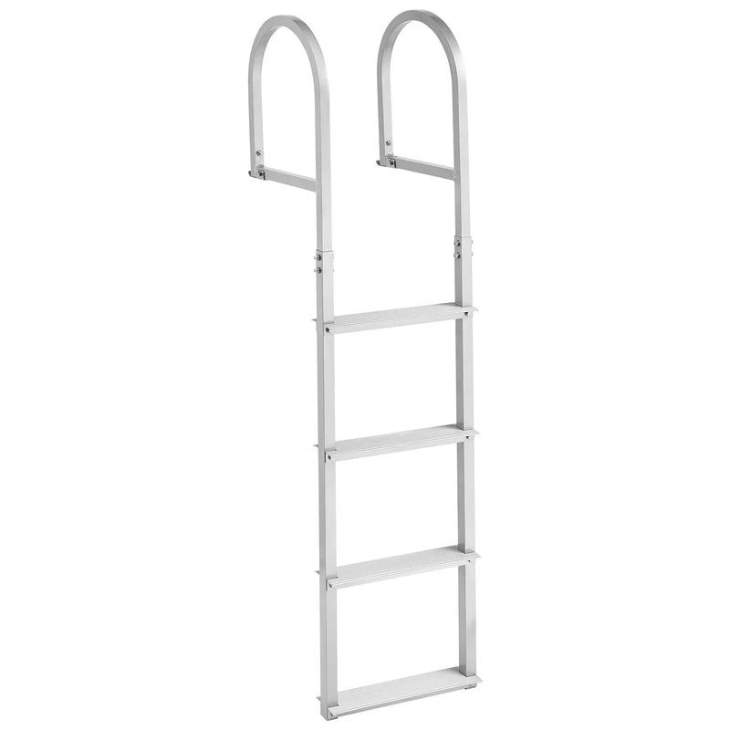 Removable Dock Ladder, 4 Steps, Aluminum Alloy Pontoon Boat Swim Ladder by HouseOfZazla