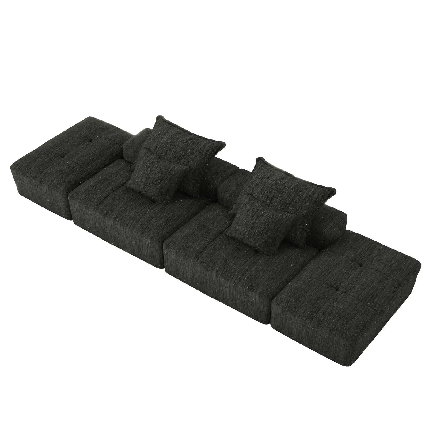Modern Oversized DIY Combination Modular Sectional Sofa With Pillows by HouseOfZazla