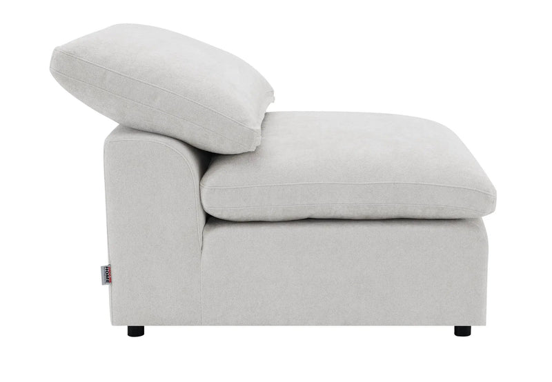 Naveen - 6 Piece Modular Sectional - Ivory by HouseOfZazla