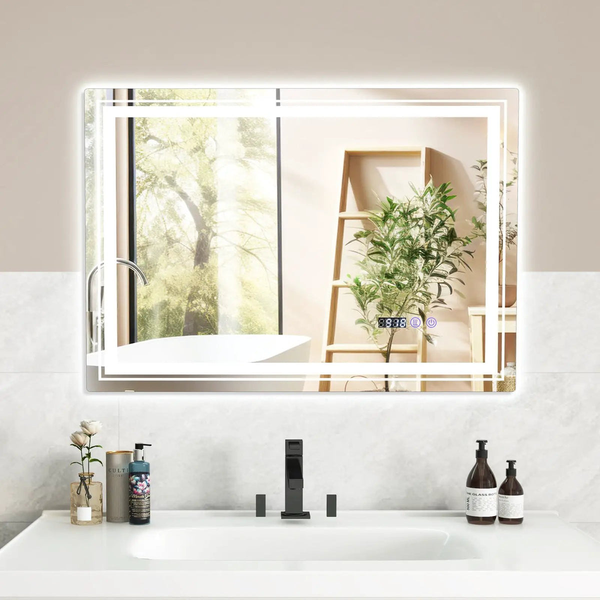 Defogging LED Bathroom Mirror with Memory Function and Anti-Fog, photo 14 of 24