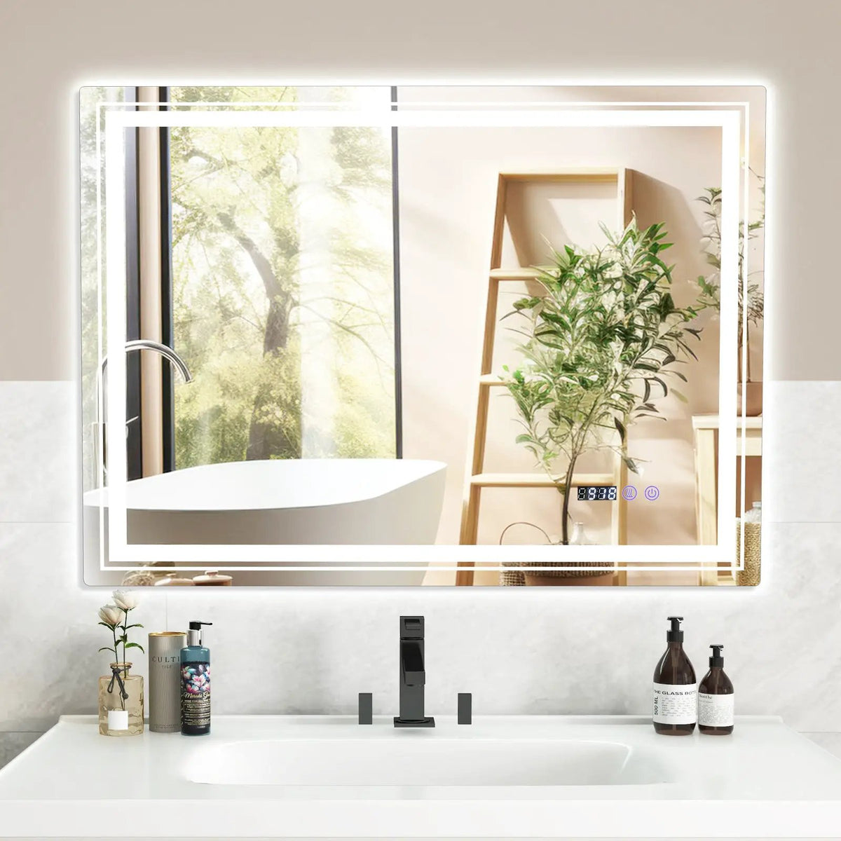 Defogging LED Bathroom Mirror with Memory Function and Anti-Fog, photo 15 of 24