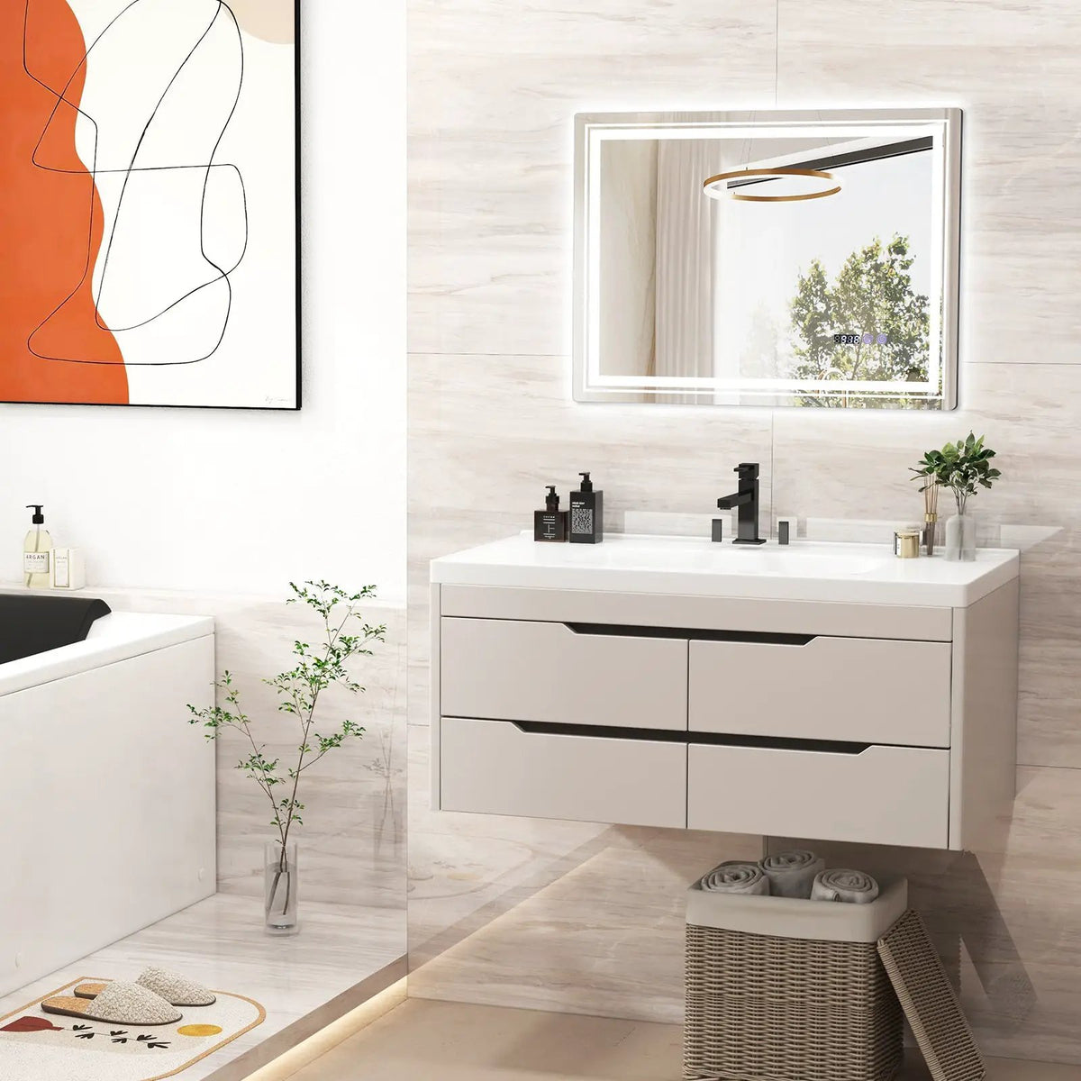 Defogging LED Bathroom Mirror with Memory Function and Anti-Fog, photo 13 of 24