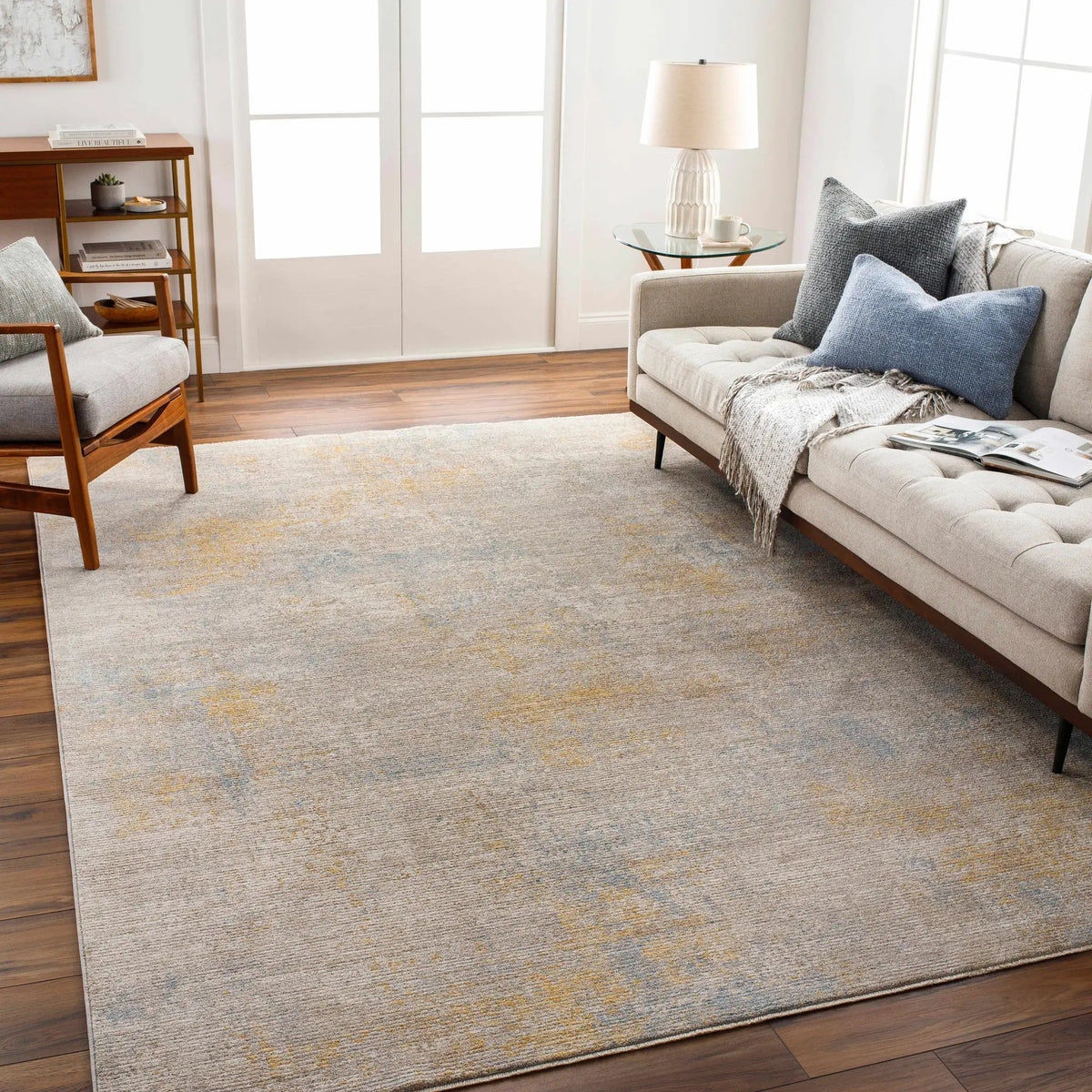 Deion Thick Luxe Statement Rug - Clearance, installed in a room