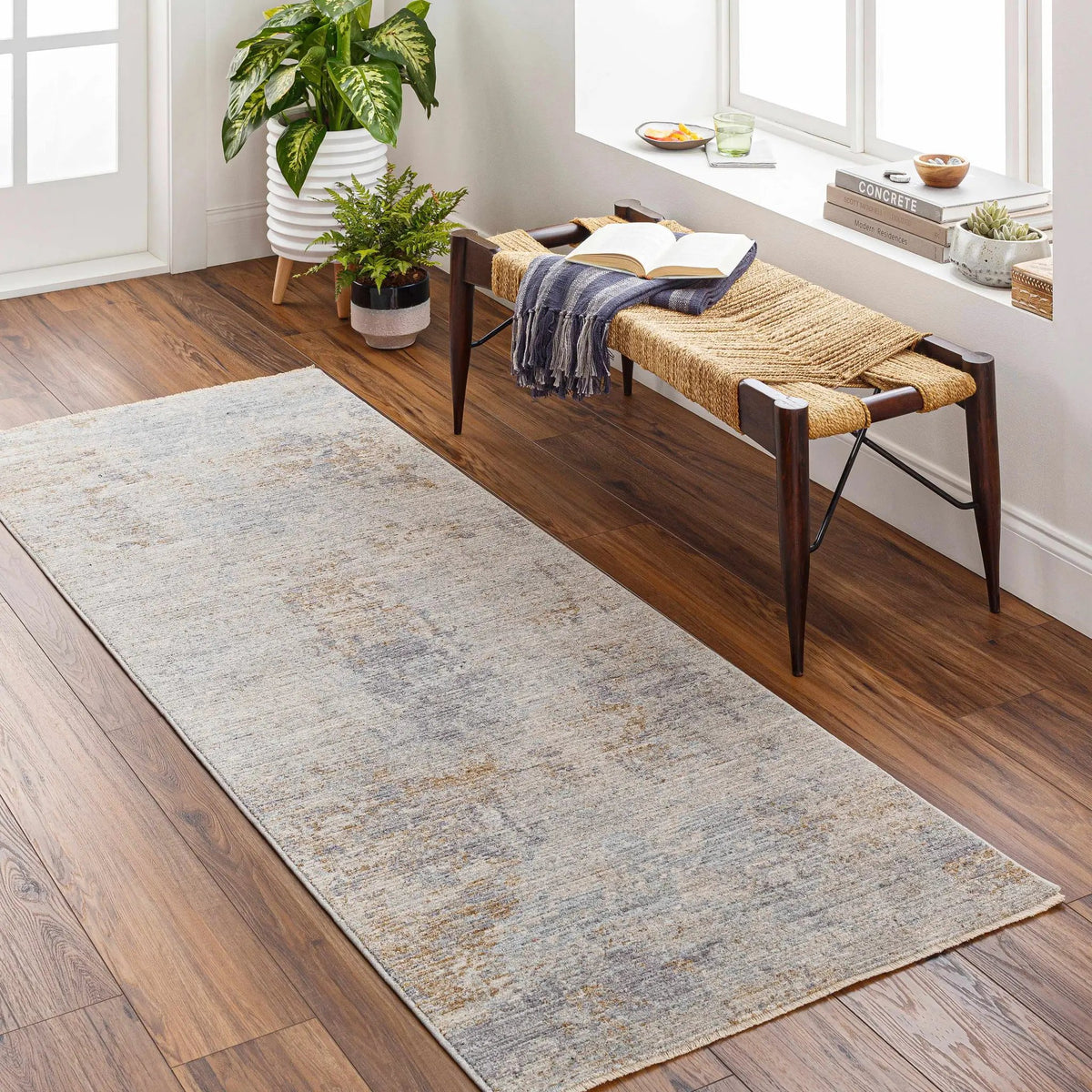 Deka Deep Teal Thick Luxe Rug, installed in a room 2
