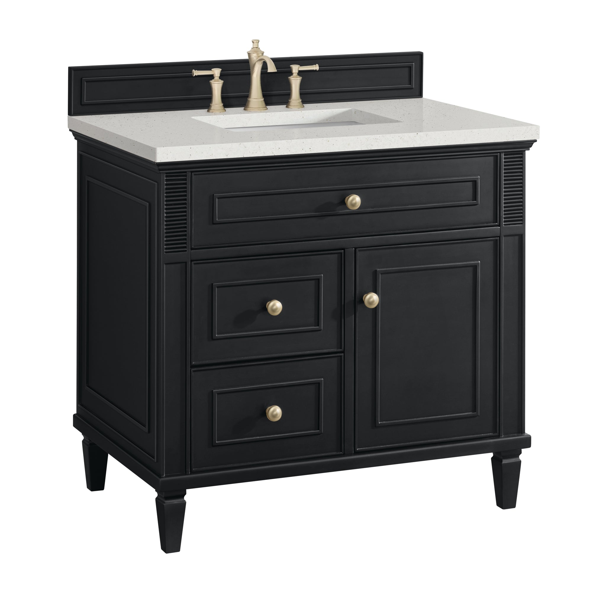James Martin Lorelai 36" Single Bathroom Vanity, Black Onyx, view 28