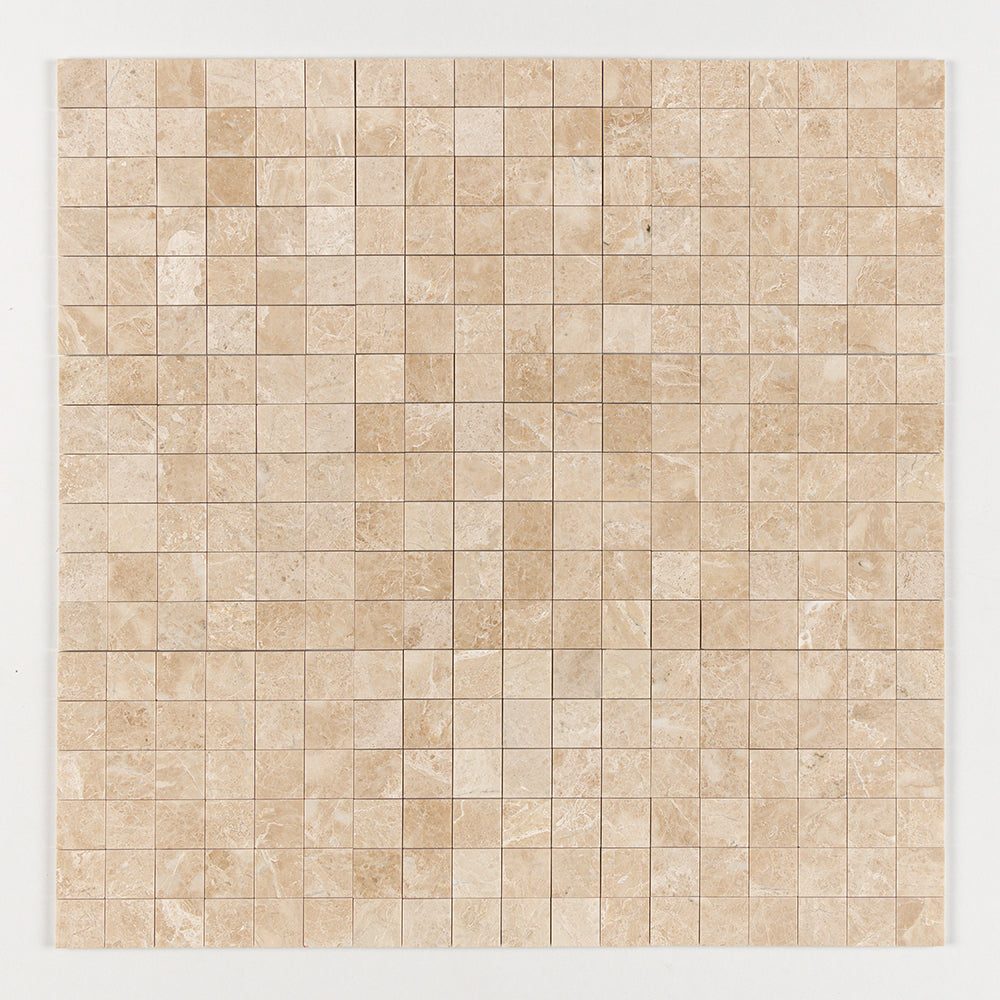 Delicate Beige Polished 2x2 Marble Mosaics 12x12 Marble Polished 12x12 Mosaics — 1