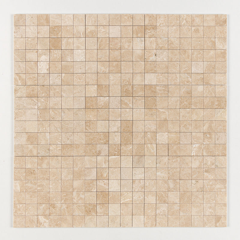 Delicate Beige Polished 2x2 Marble Mosaics 12x12 Marble Polished 12x12 Mosaics — 1