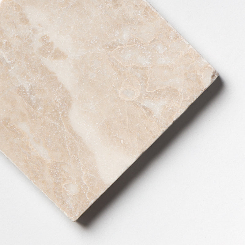 Delicate Beige Tumbled Marble Tiles 4x4 Marble Tumbled 4x4 Tiles — 2