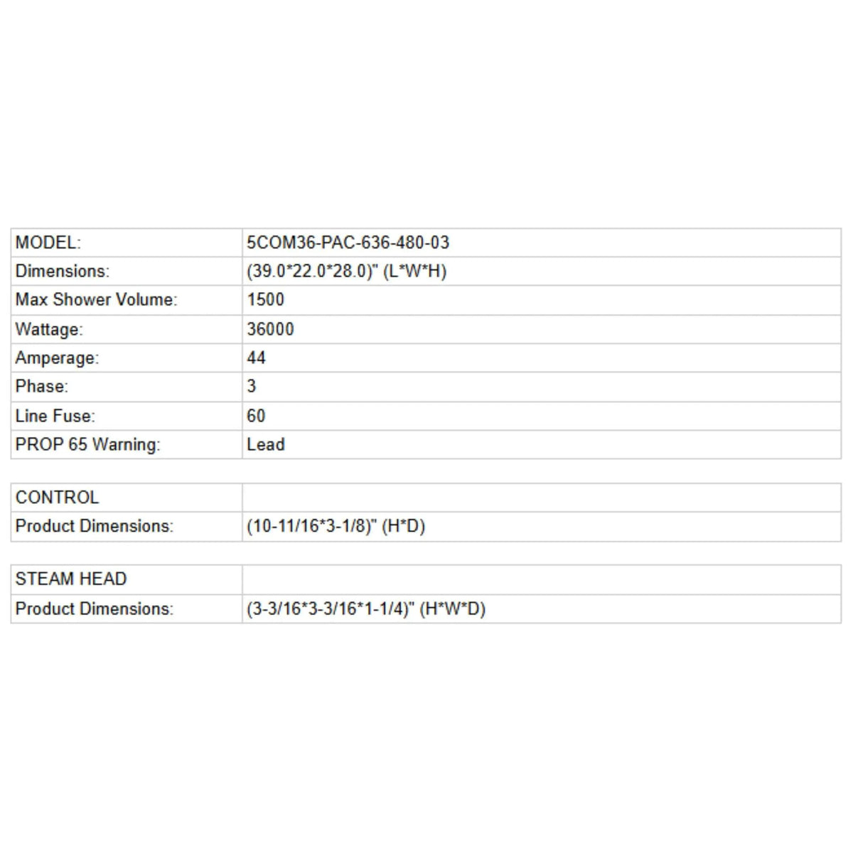 Delta 36KW Commercial Steam Generator Boiler Package With Control & Steamhead [5COM36-PAC-636] (SAK31762) by SAKSBY WHOLESALE