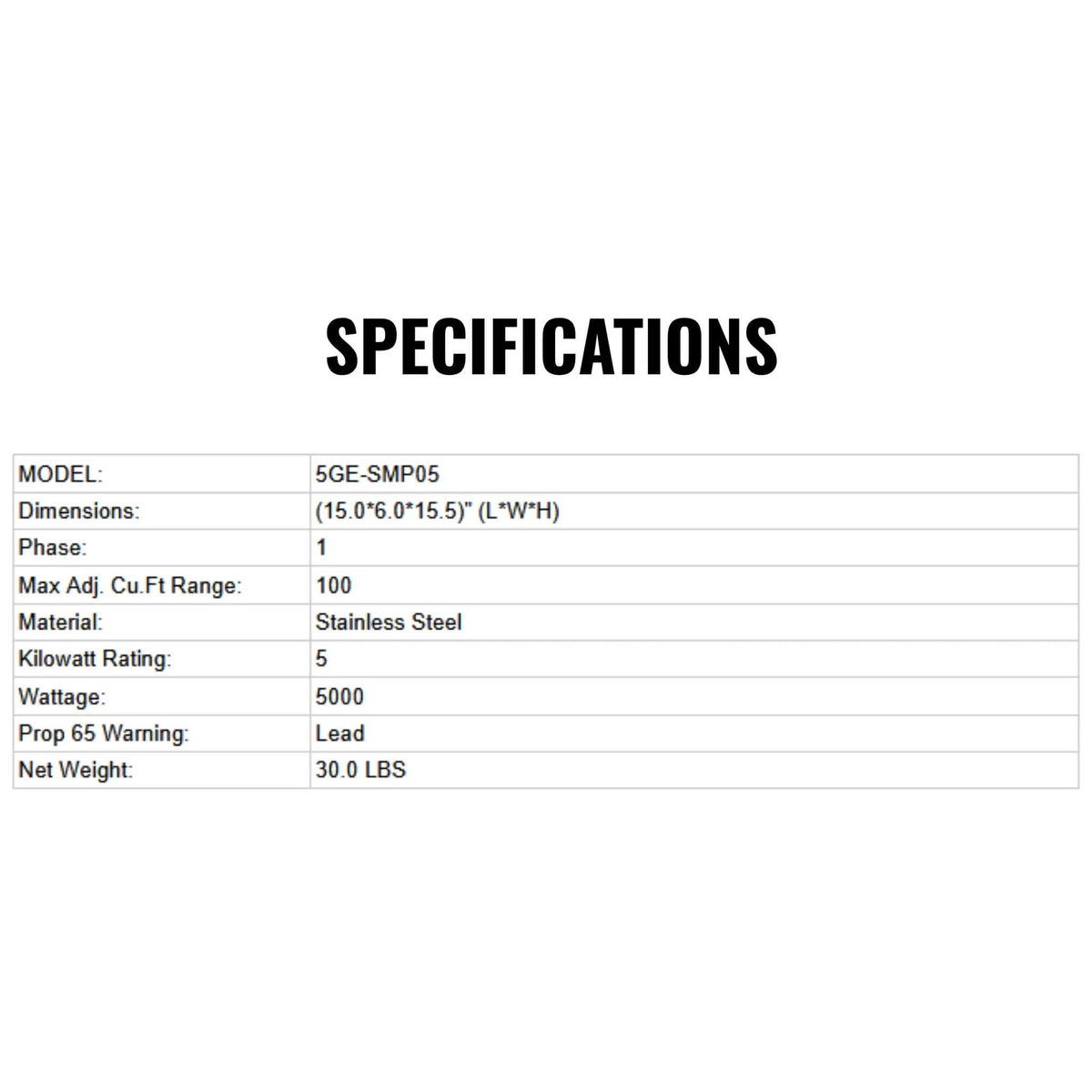 Delta SteamScape 5KW SMP5 Steam Generator [5GE-SMP05] (SAK31947) by SAKSBY WHOLESALE
