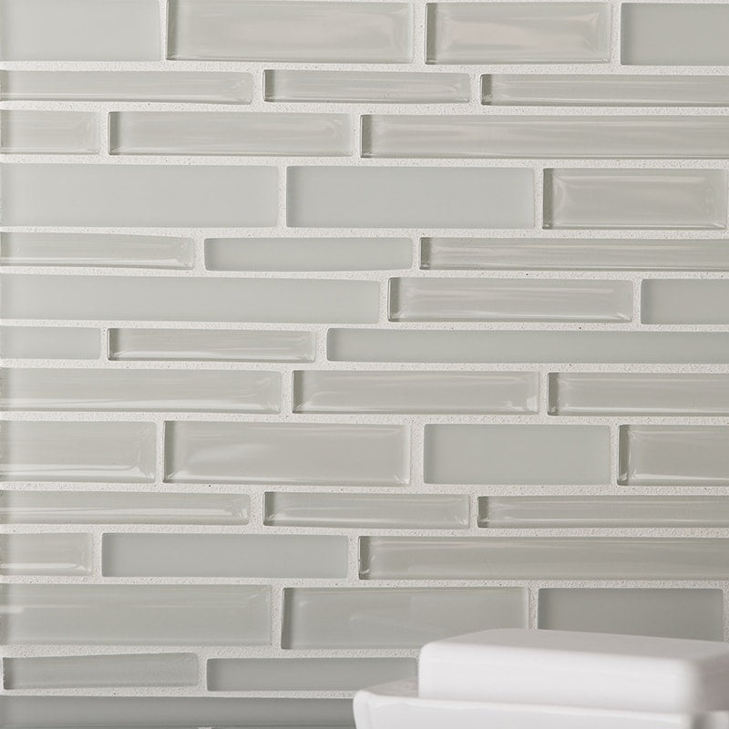 Deriva Gloss/Matte Interlocking Slides Glass Mosaics 12x12 Glass Gloss/Matte 12x12 Mosaics — 2
