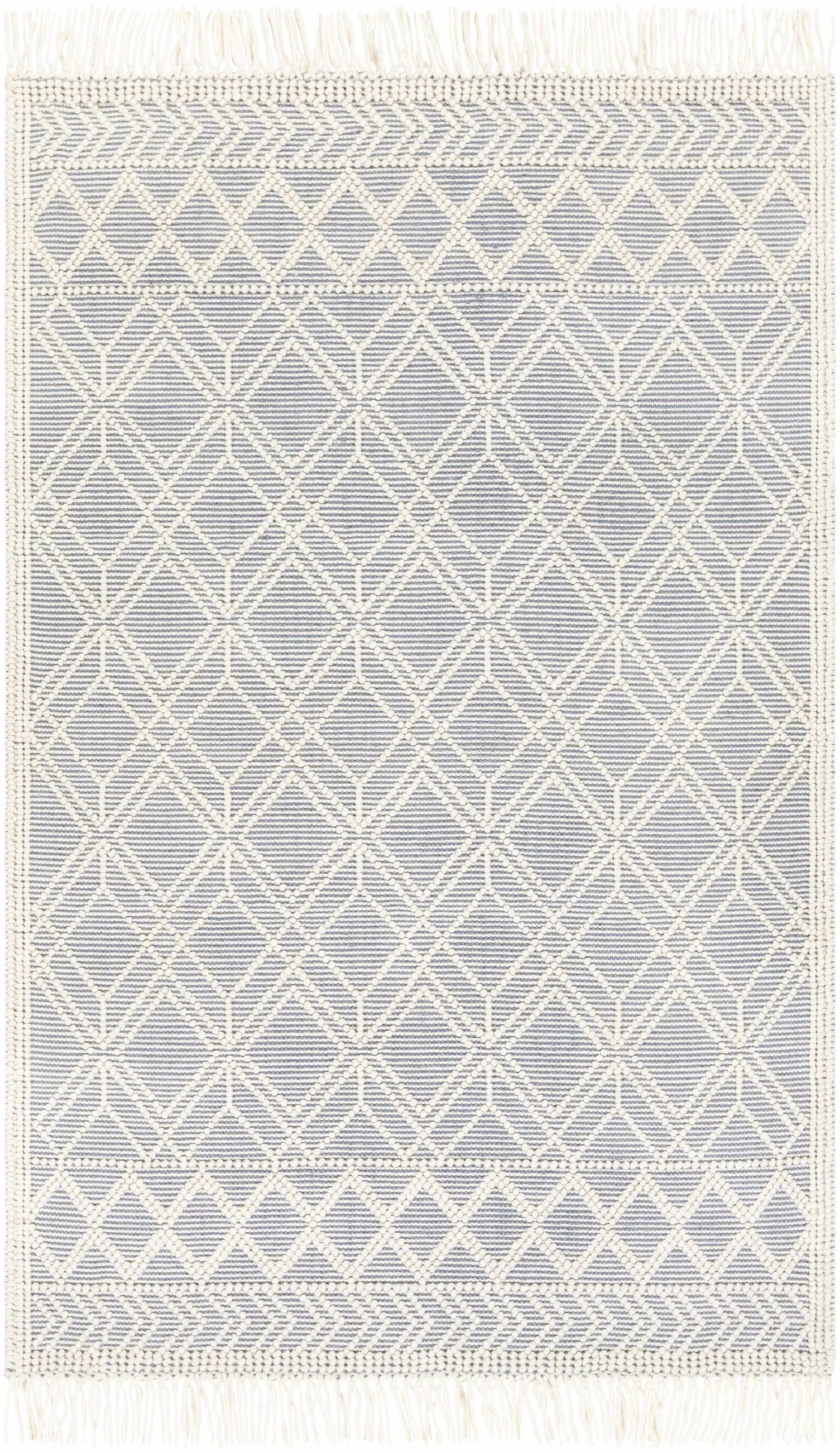 Ramsbury Denim Blue Wool Rug by Boutique Rugs
