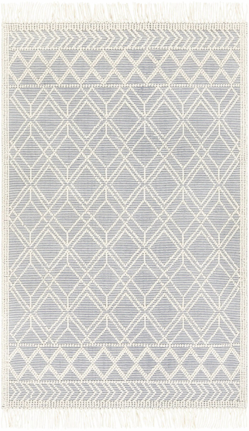 Ramsbury Denim Blue Wool Rug by Boutique Rugs