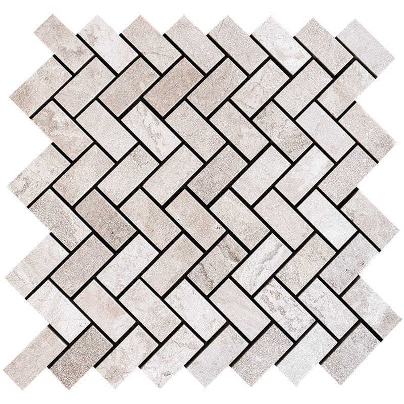 Sahara Beige Fine Textured Herringbone Marble Mosaics 12 1/8x13 3/8 Marble Fine Textured 12x18 Mosaics