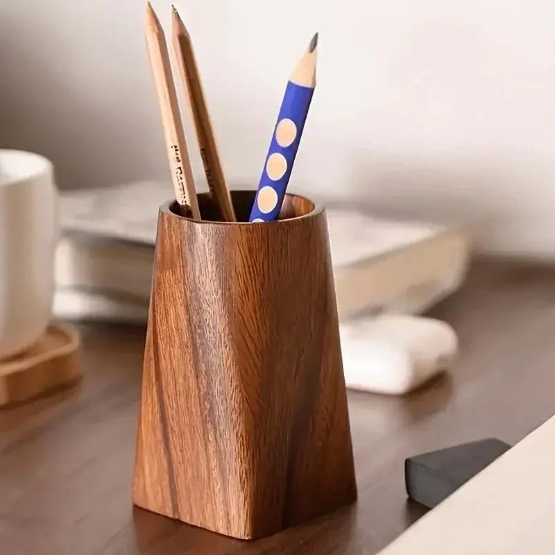 Desk Organizer - Compact Walnut Tray by House Of Avana