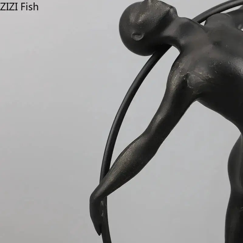 Desk Statue - Modern Metal Small by House Of Avana